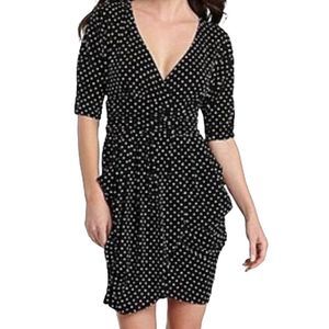 B. Smart Black/ White Polka Dot Dress Sz 12